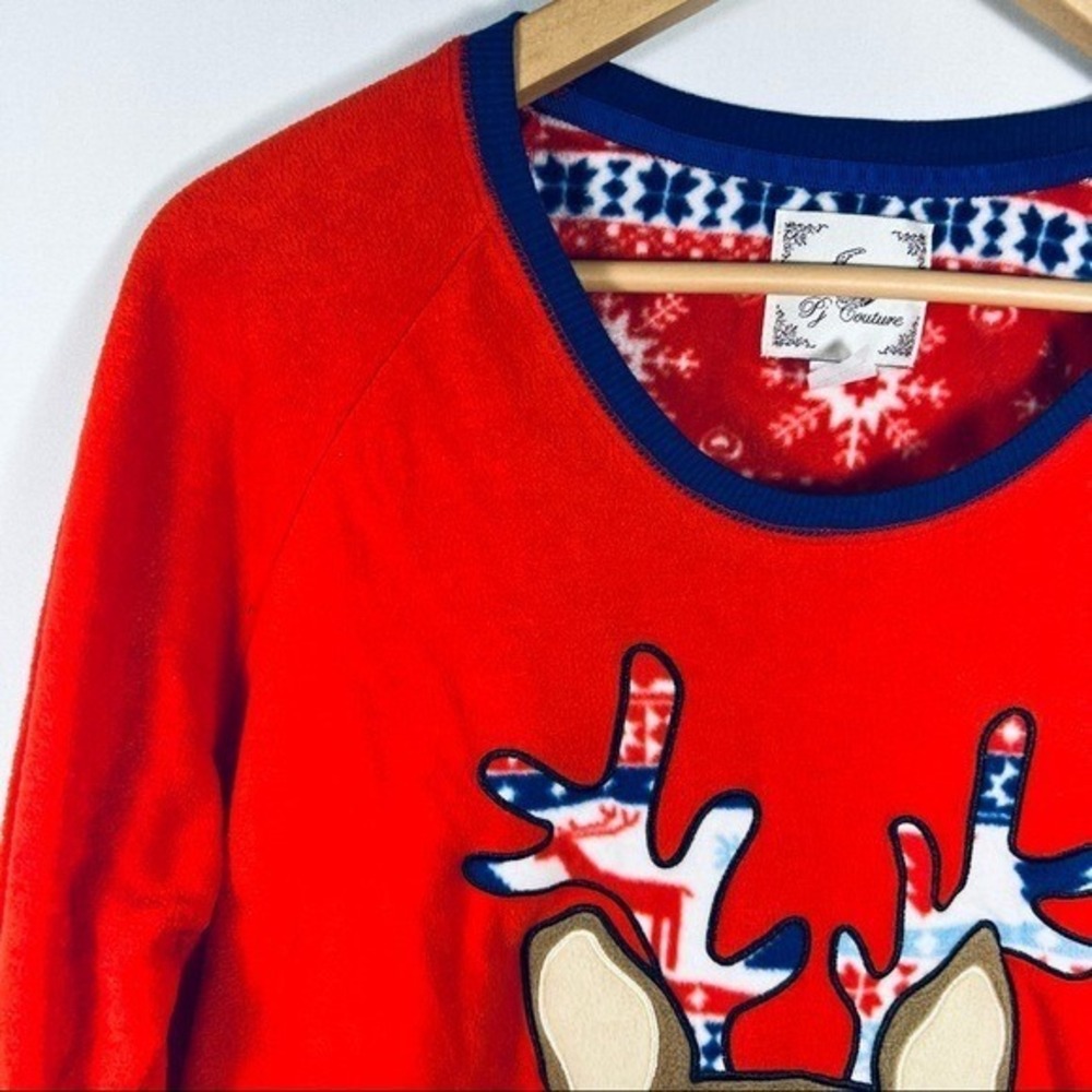 PJ Couture Rudolph Reindeer Pajamas Size‎ Large - Picture 7 of 9